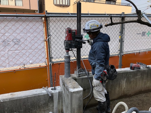 【大学様】大学ブロック塀撤去フェンス工１００ｍ区間　（堺市内）その２